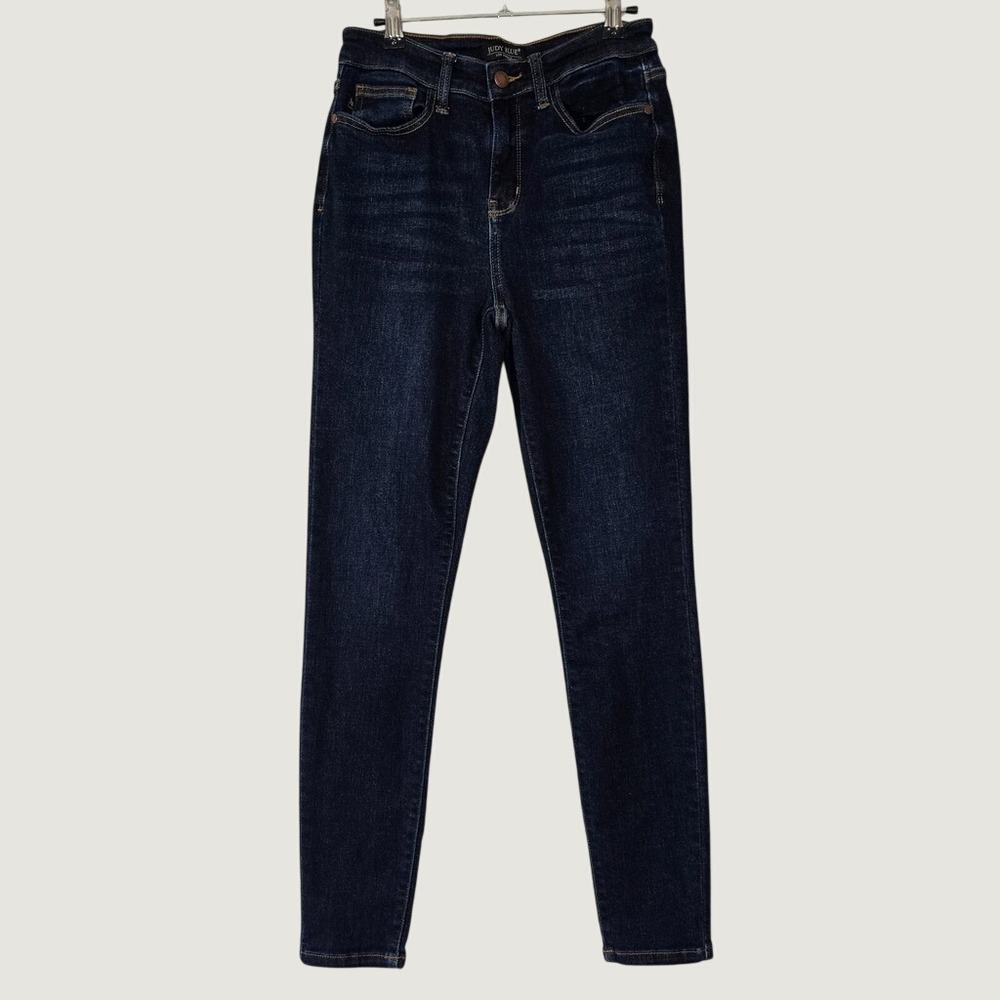 Judy Blue Skinny Jeans Womens 5/27 Dark Wash High Rise Classic Minimalist